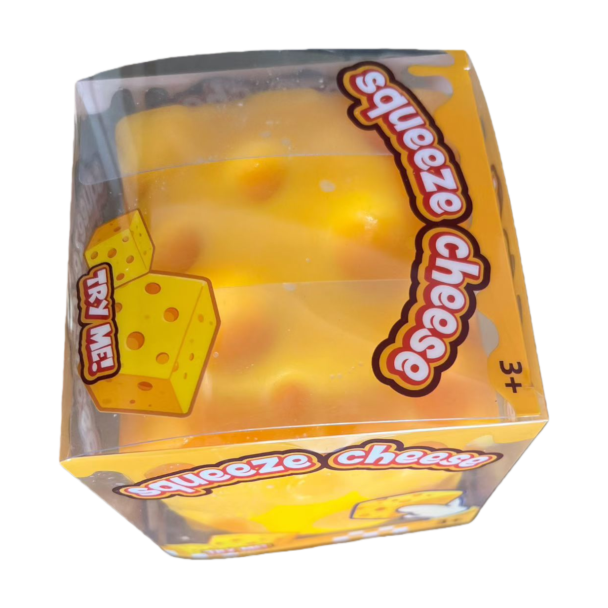 Yellow cheese-shaped educational toy for children's early education, teething and soothing doll Item Picture