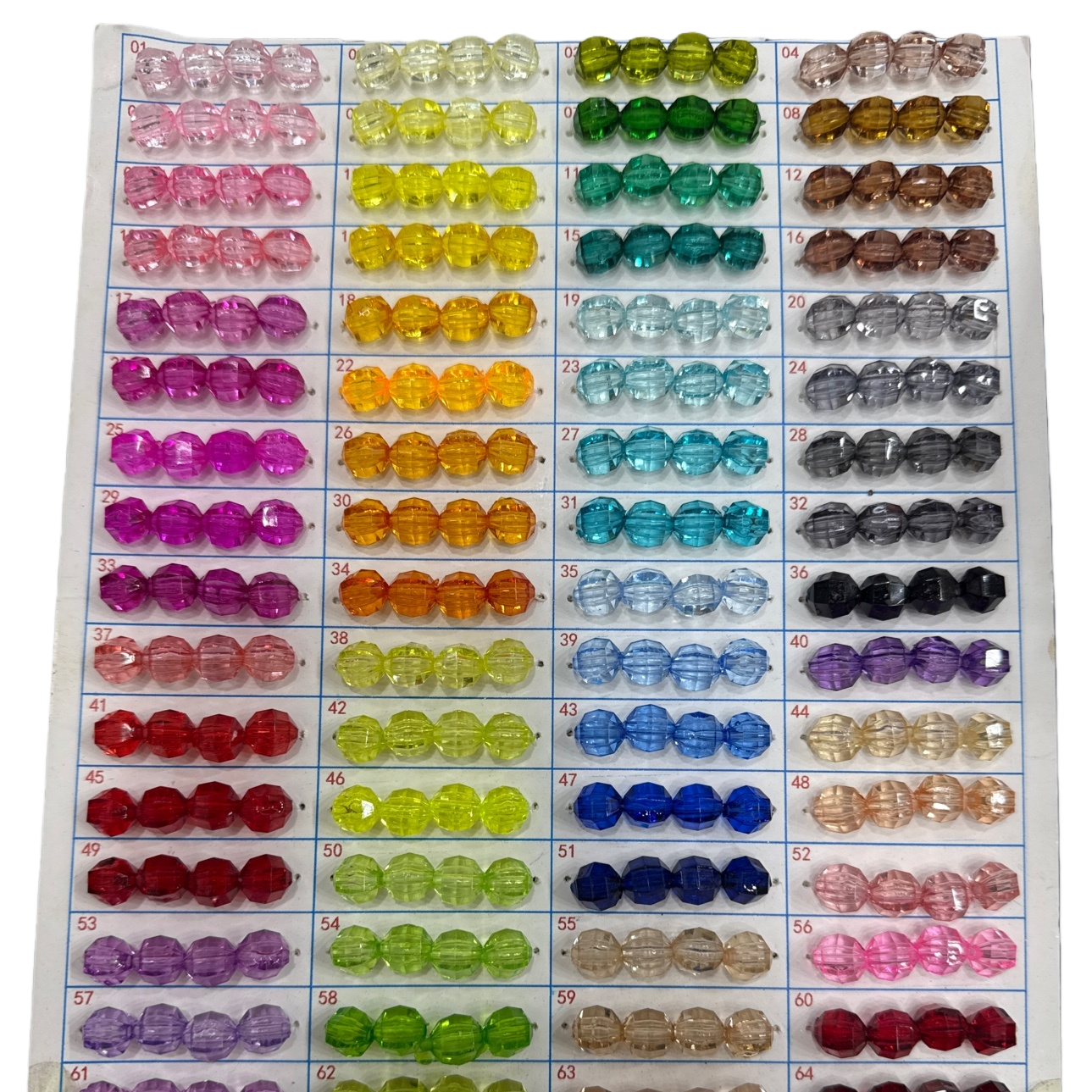 Colorful bead display picture, multi-color mixed creative DIY handmade jewelry material Item Picture