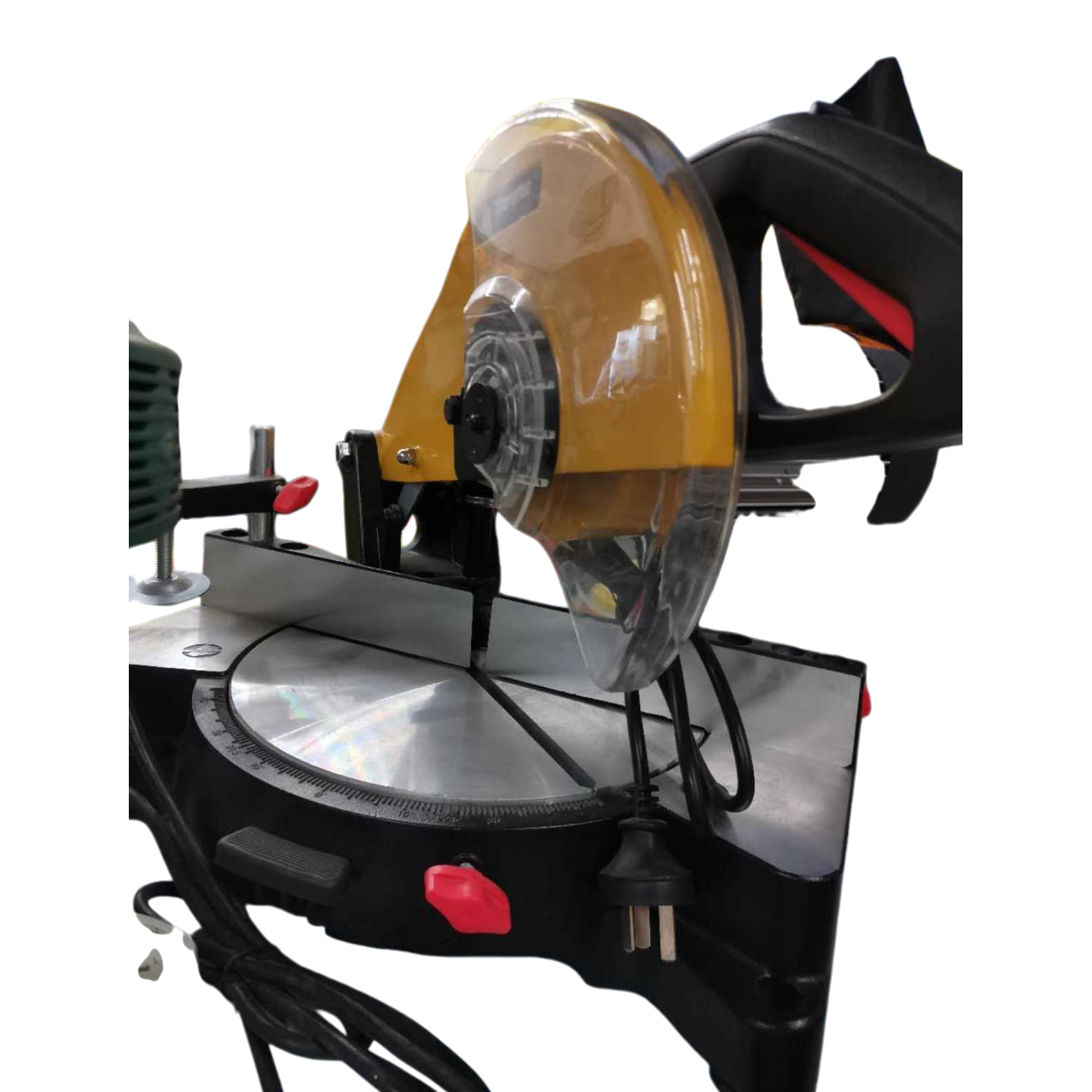 Yellow protective cover for cutting machine safety protection, industrial-grade, dual-purpose for metal and wood Item Picture