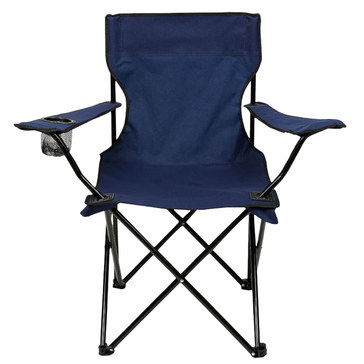 Dark blue folding chair, portable and lightweight outdoor camping chair for home use Item Picture