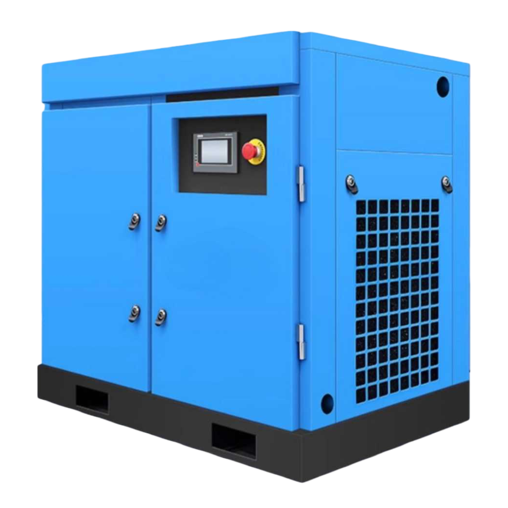 Blue industrial compressor, single-phase 220V 1.5KW high-flow silent air compressor Item Picture