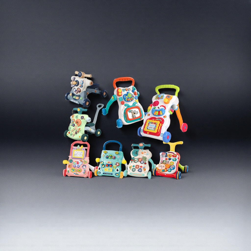 Colorful and multi-functional baby walker, safe, stable, adjustable with music toy Application Scenario