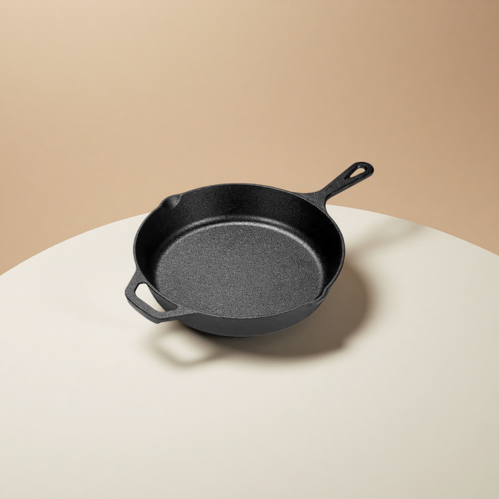 المقلاة بالحديد الأسود لا تستخدم مقلاة مقلية بدون طلاء Specification image