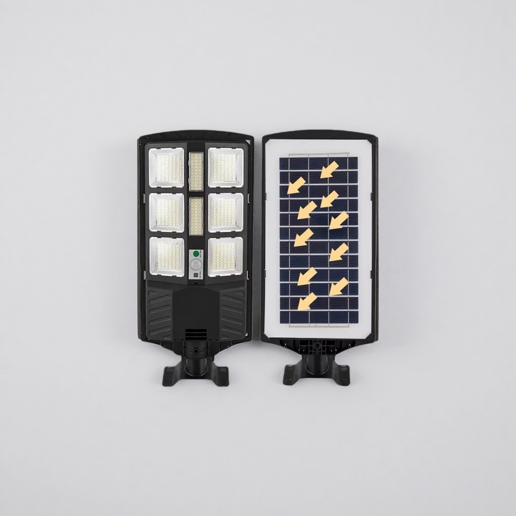 太阳能路灯3头/照明/监控照明/太阳能照明灯/圣诞飘雪路灯产品图