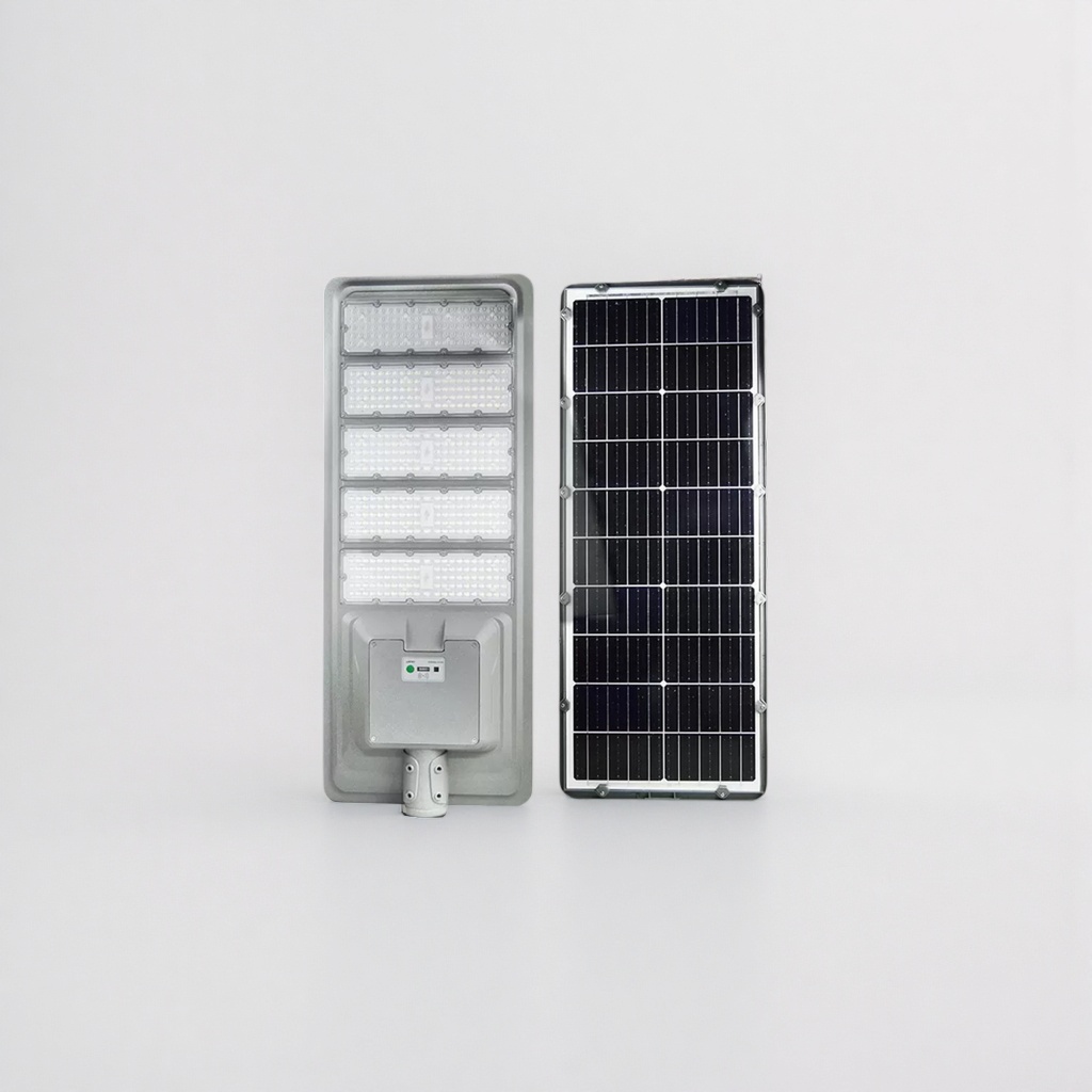 太阳能路灯3头/照明/监控照明/太阳能照明灯/圣诞飘雪路灯产品图