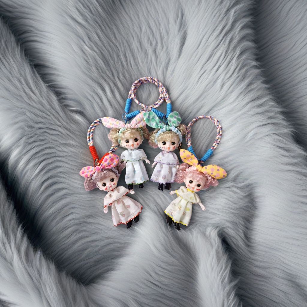 Colorful rope pendants with four doll creative home decoration pendants Application Scenario
