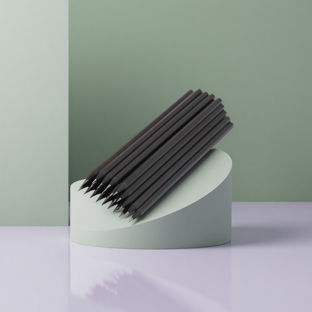 黑色六角铅笔2B绘图书写素描专用木杆铅笔