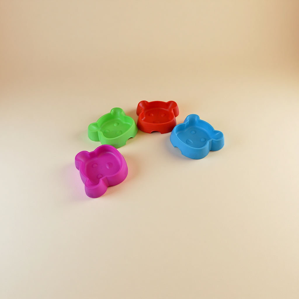 彩色卡通狗狗造型宠物碗 宠物食盆狗用喂食器