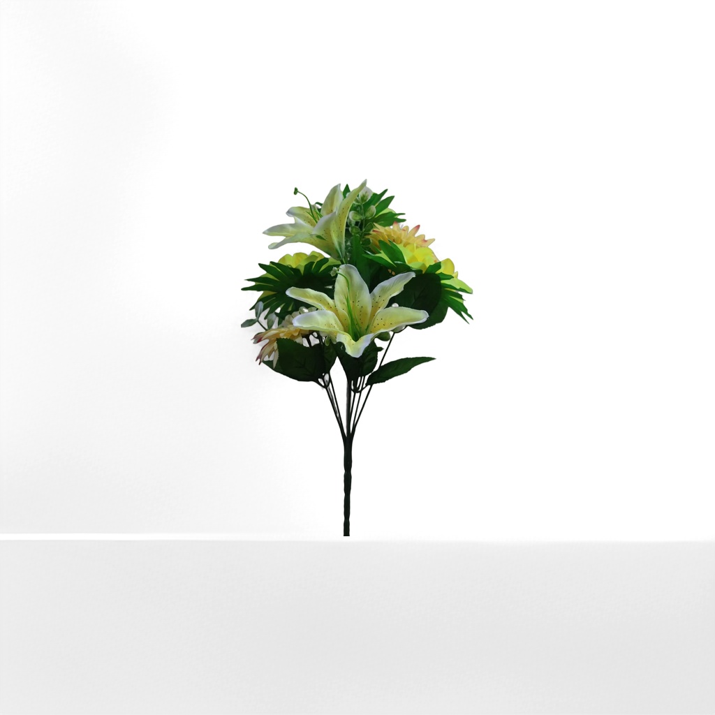 黄色百合花束鲜花配送生日情人节母亲节通用