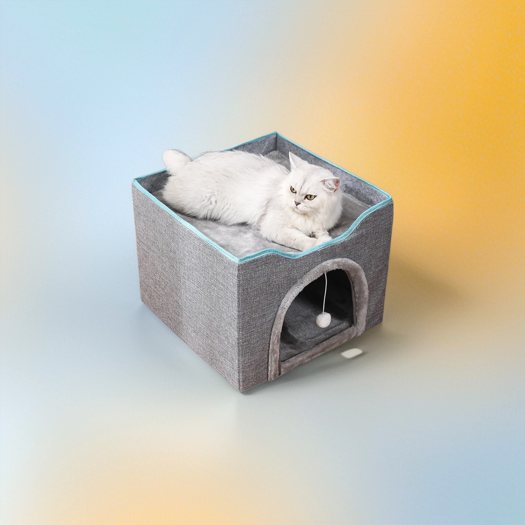 白色长毛猫专用加厚保暖猫窝可拆洗冬暖夏凉
