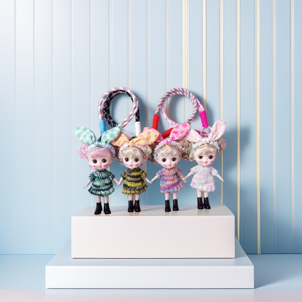 Colorful rope pendant, hand-woven cute style home decoration pendant Specification image