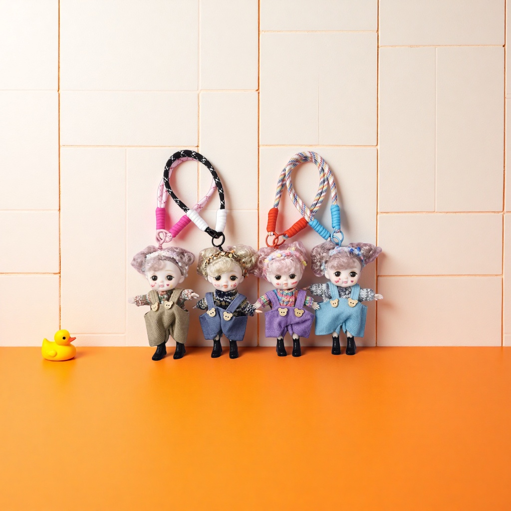 Colorful rope pendant, hand-woven cute style home decoration pendant details Picture