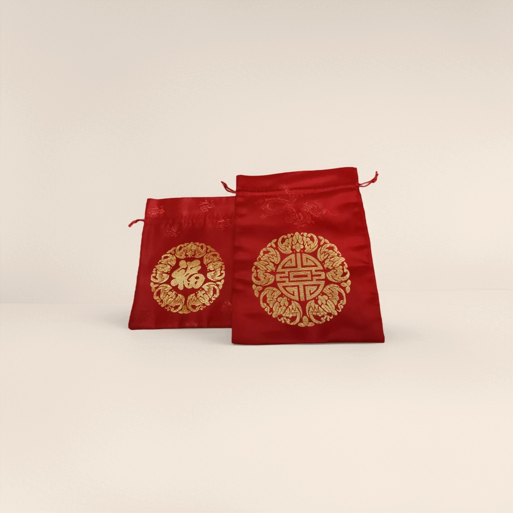 红色喜字红包袋产品图