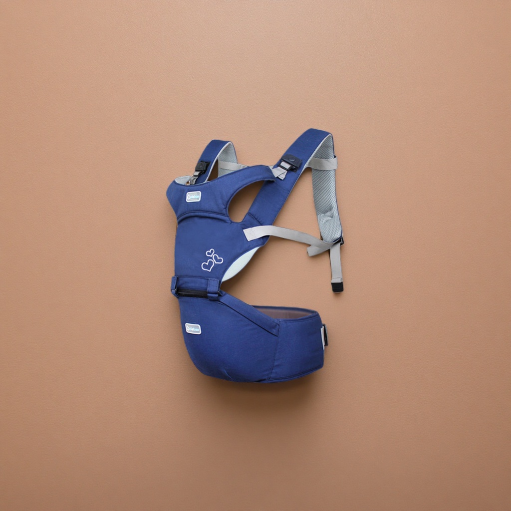 The Navy blue cotton and linen baby carrier is lightweight and breathable, suitable for babies aged 0-3 to travel Specification image