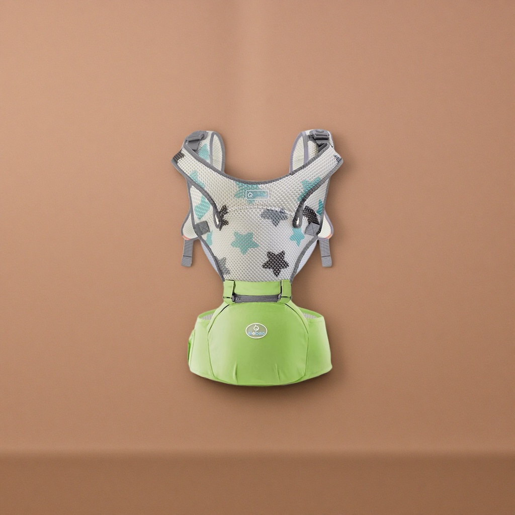 The green baby carrier is breathable and lightweight, with an adjustable waist stool style for newborns Specification image