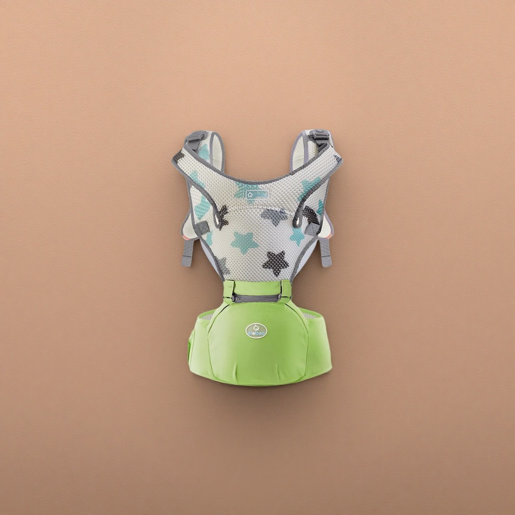 The green baby carrier is breathable and lightweight, with an adjustable waist stool style for newborns details Picture