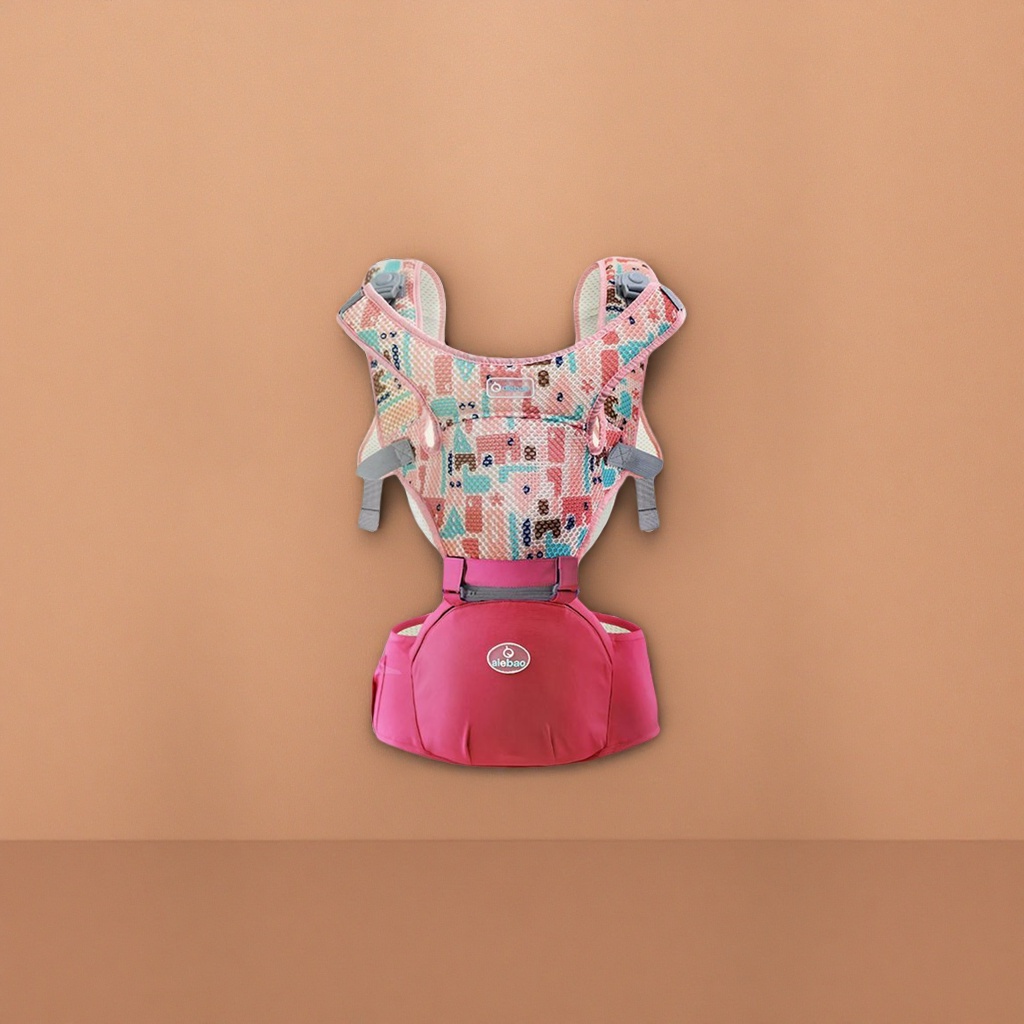 The pink breathable baby carrier provides comfortable support for newborns to 3-year-old babies and is adjustable Application Scenario