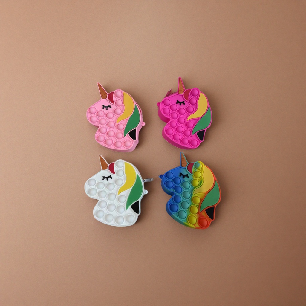 Colorful unicorn-shaped bubble toy bag children's educational bubble water set Specification image