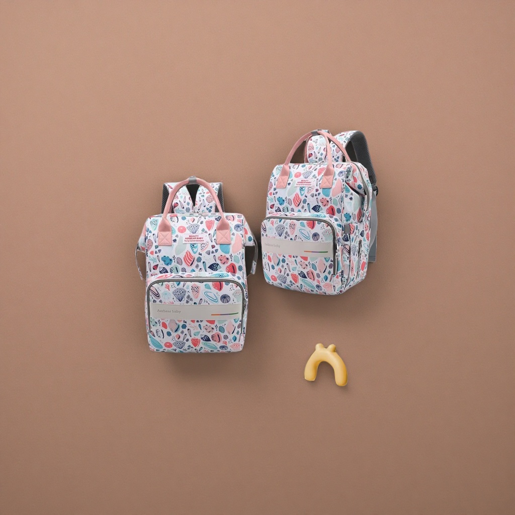 The colorful patterned baby backpack is lightweight, breathable and has adjustable shoulder straps, suitable for newborns details Picture
