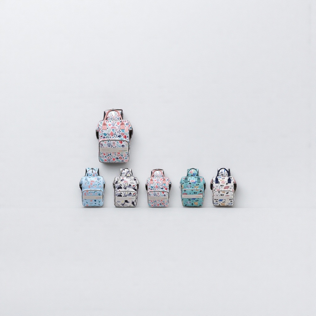 Colorful printed backpack, fashionable and casual backpack, lightweight and large-capacity, for student commuting