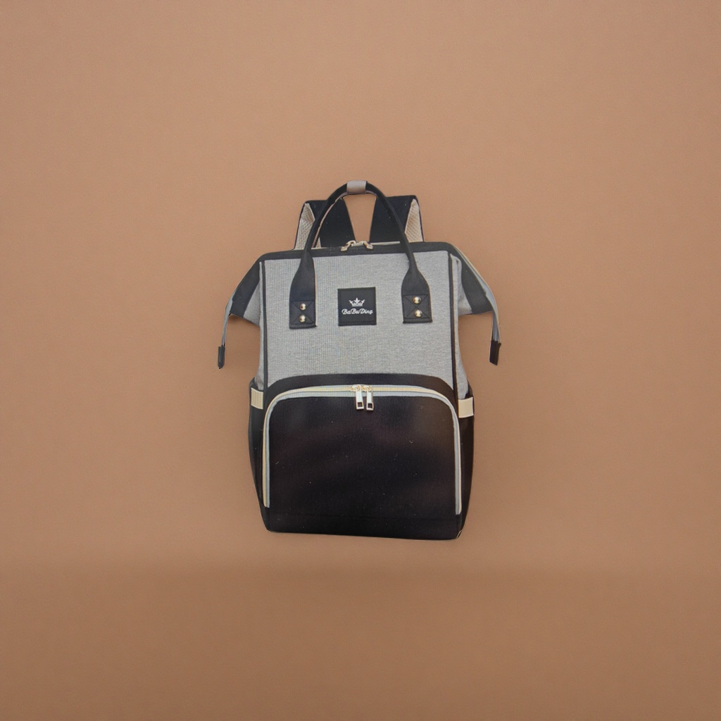 A stylish, simple and large-capacity student commuting and casual backpack with black borders Specification image
