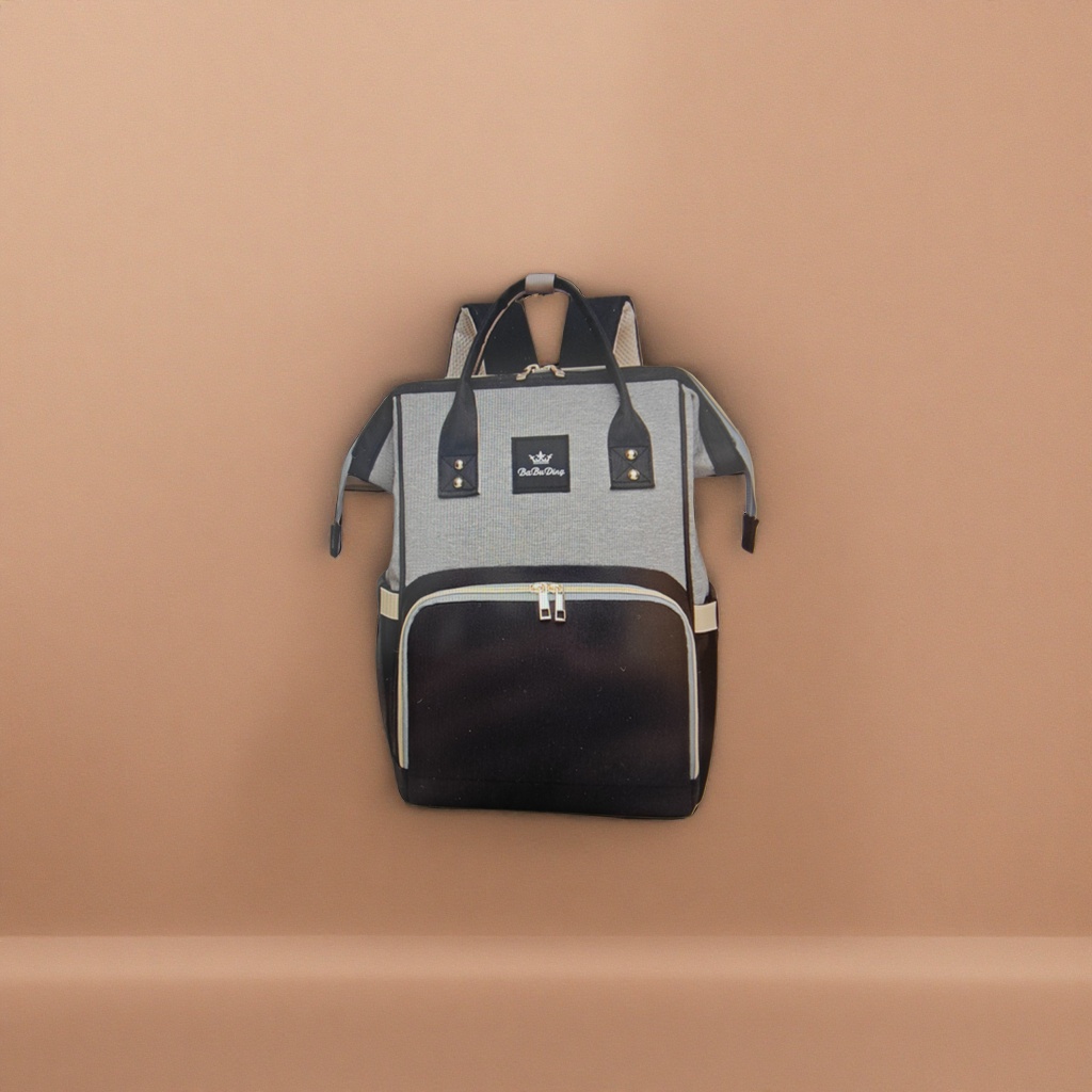 A stylish, simple and large-capacity student commuting and casual backpack with black borders