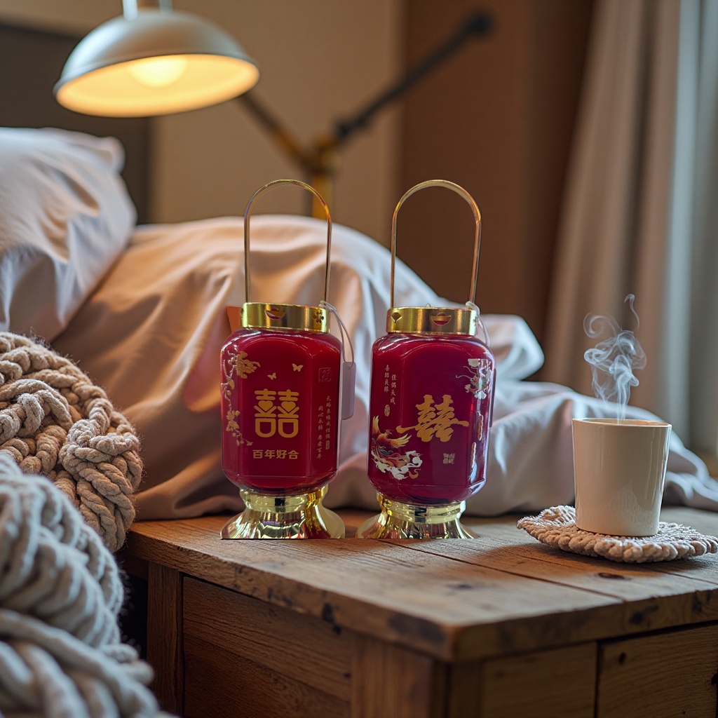 Red "Xi" character lanterns, traditional Chinese wedding decorative pendants, New Year and Spring Festival wedding supplies Specification image