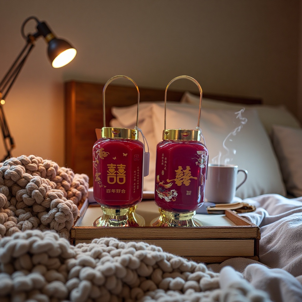 Red "Xi" character lanterns, traditional Chinese wedding decorative pendants, New Year and Spring Festival wedding supplies