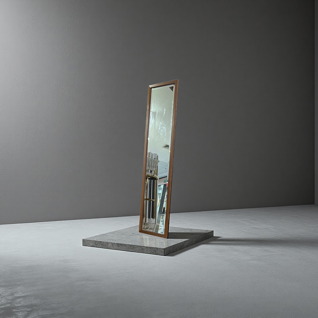 Golden carved frame mirror, a decorative mirror for the living room and bedroom, a grand and retro dressing mirror Application Scenario