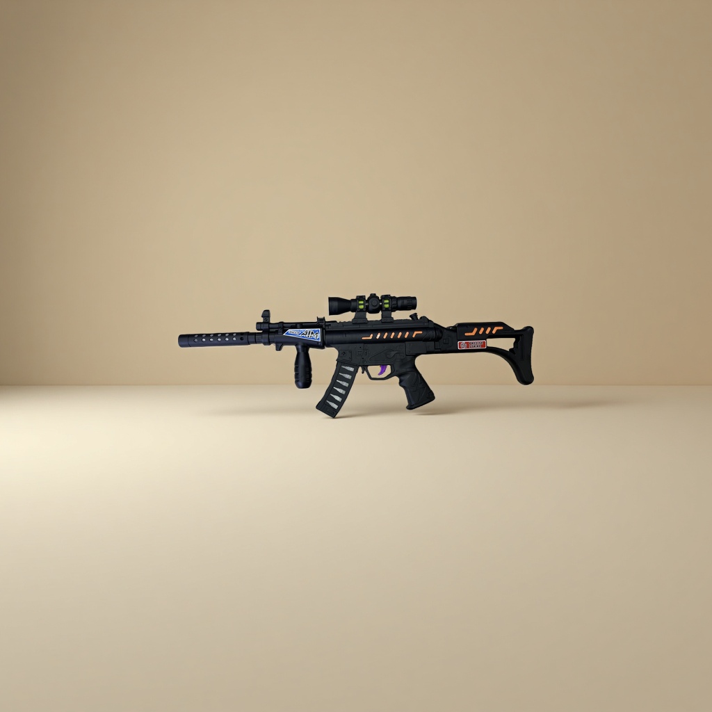Black simulation toy gun, children's gun, boys' toy gun Specification image