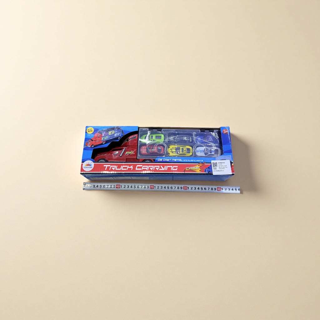 Red truck toy box children's educational tow truck model with storage function details Picture