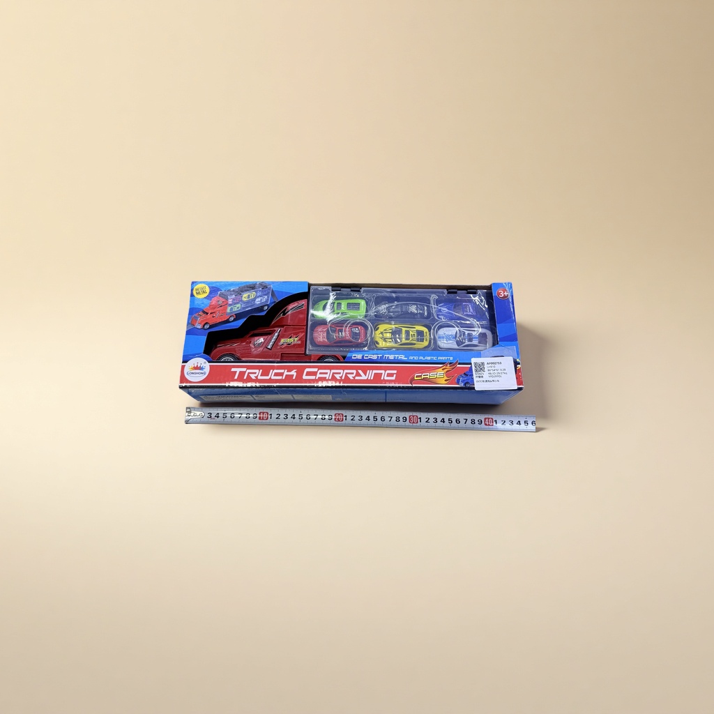 Red truck toy box children's educational tow truck model with storage function Specification image