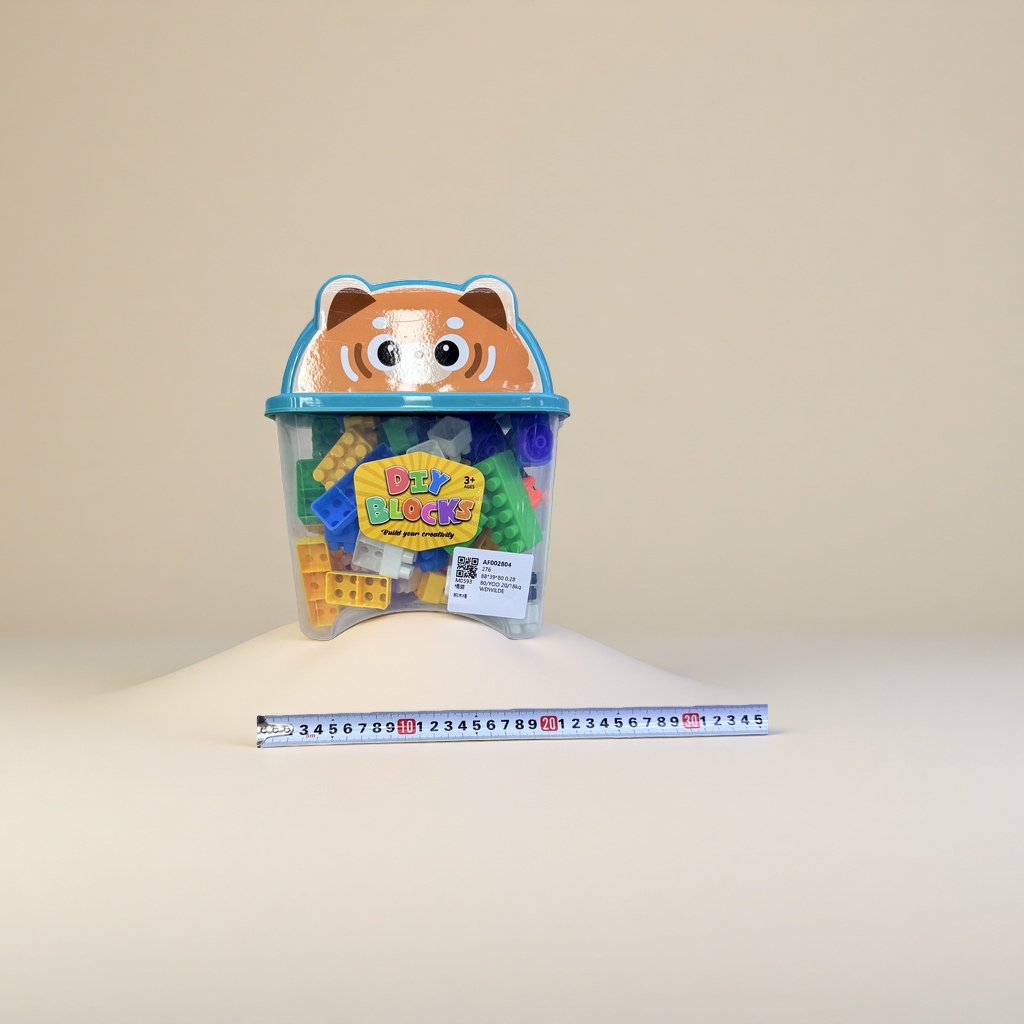 Colorful building blocks, children's educational assembly toys, large particles, safe and non-toxic, early education and enlightenment details Picture