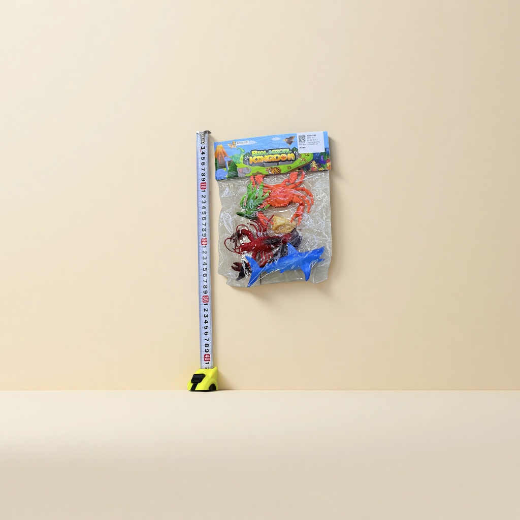 Colorful Marine life toy set, children's educational simulation soft rubber animal models details Picture