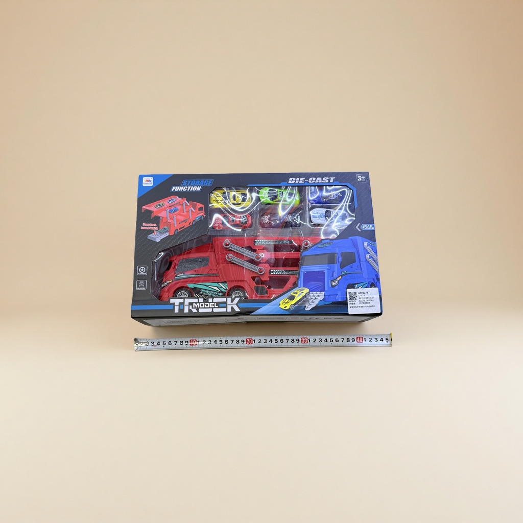 Toy truck packaging box, children's educational transport vehicle model storage box
