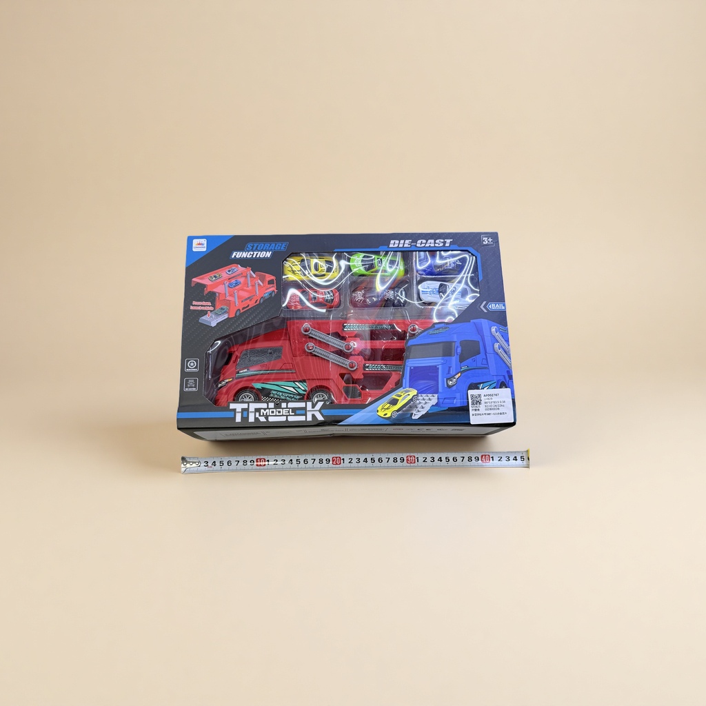 Toy truck packaging box, children's educational transport vehicle model storage box Specification image