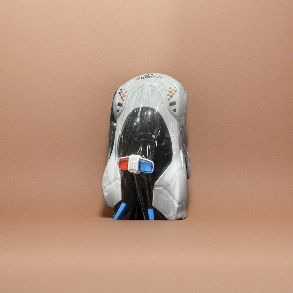 The white toy car model for children's educational toy cars has movable wheels that are safe and non-toxic Specification image