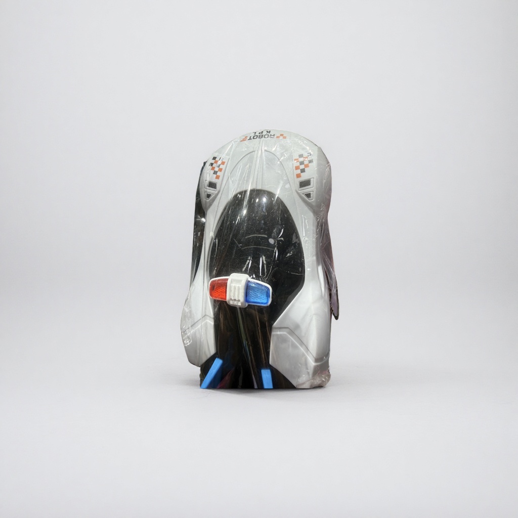 The white toy car model for children's educational toy cars has movable wheels that are safe and non-toxic details Picture