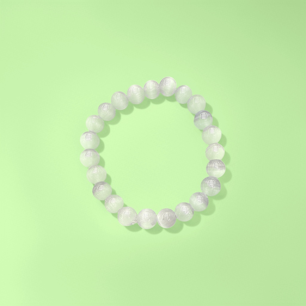 Cat's eye stone bead bracelet is a simple and versatile accessory for women's fashion