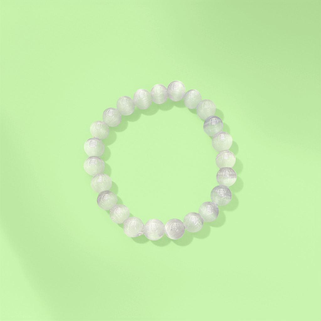 Cat's eye stone bead bracelet is a simple and versatile accessory for women's fashion details Picture
