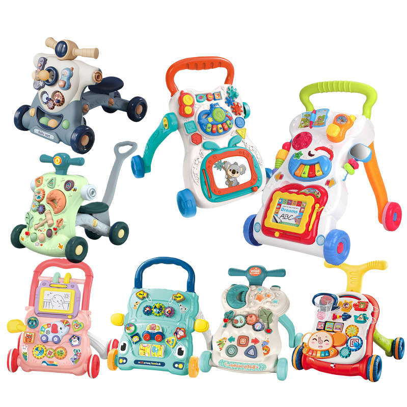 Colorful and multi-functional baby walker, safe, stable, adjustable with music toy Item Picture