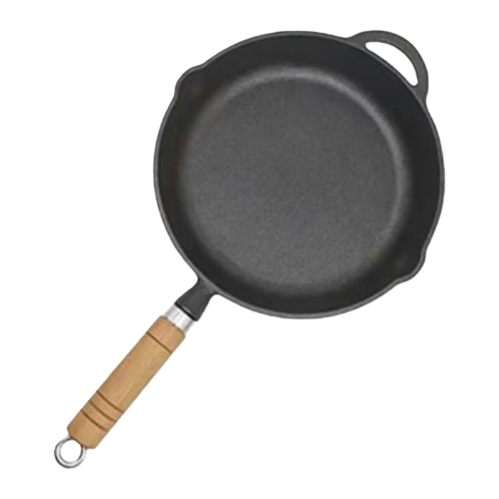 يخيخن المقلاة بالحديد الاسود في مقلاة غير مكسوة Item Picture