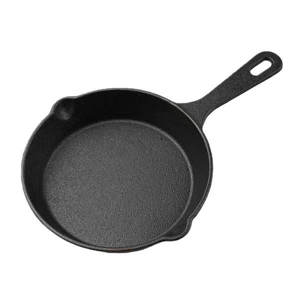 اما المقلاة بالحديد الاسود، فتقلي البيض واللحم في مقلاة مقلية لا تحتوي على طبقات سميكة Item Picture