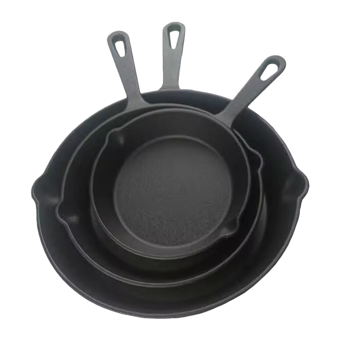 يخنة مقلاة بالحديد السوداء عددها 28CM+ 24CM ن المقلاة بالمقلاة واليخنة Item Picture
