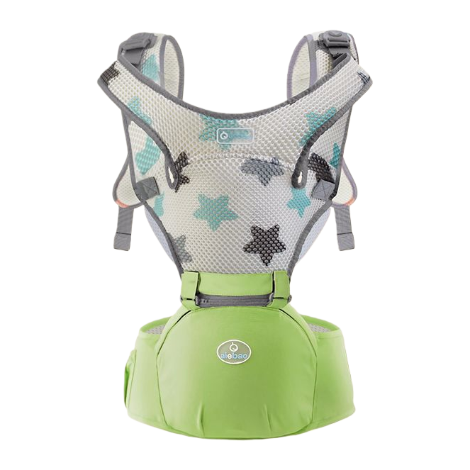 The green baby carrier is breathable and lightweight, with an adjustable waist stool style for newborns Item Picture