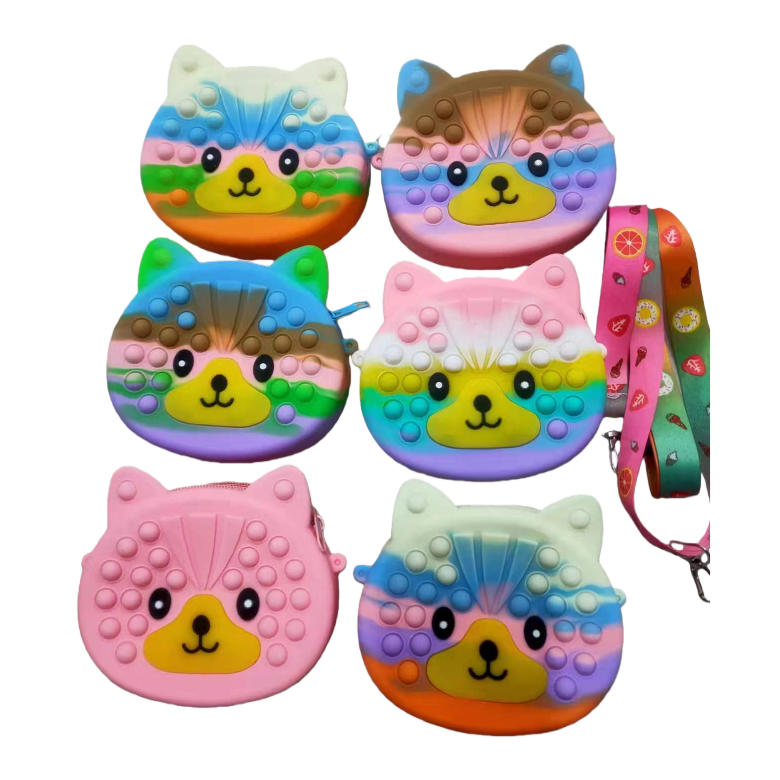 彩色猫形泡泡包儿童趣味洗手泡泡玩具 Item Picture