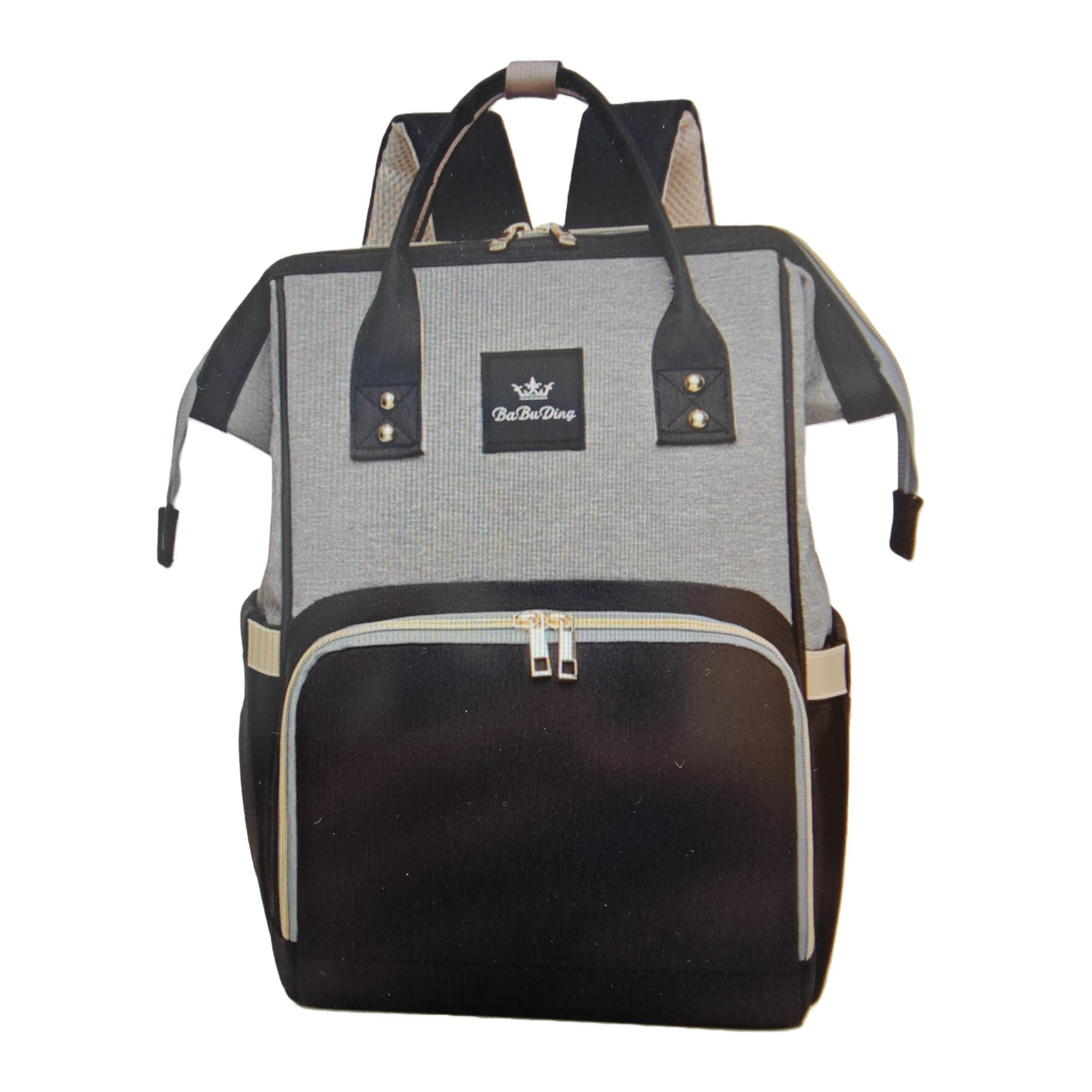A stylish, simple and large-capacity student commuting and casual backpack with black borders Item Picture