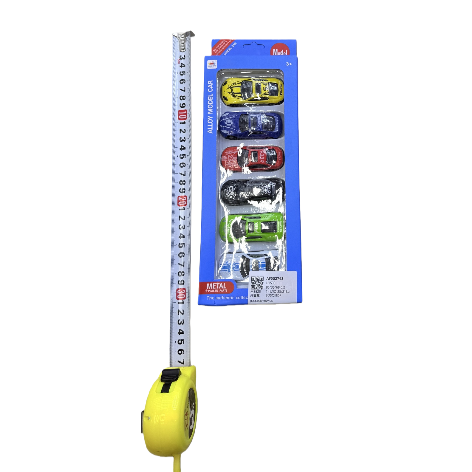 Five alloy toy cars for children's educational development are packed in blue boxes Item Picture