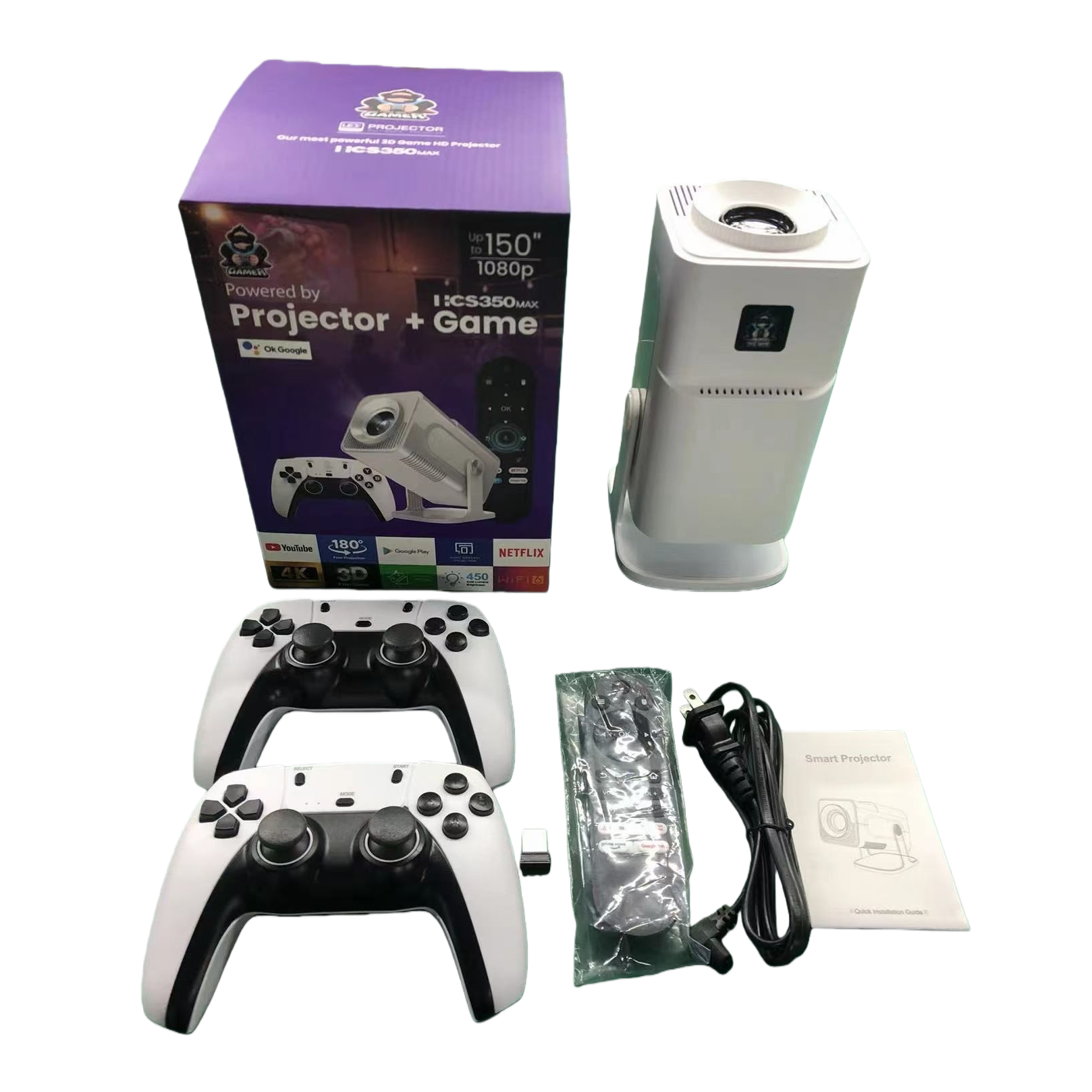 يستخدم جهاز عرض أبيض محمولة جهاز عرض مصغرة عالية الاستبانة لدعم Wifi Bluot Item Picture