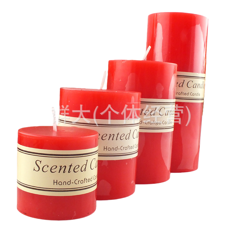 Red festive candles, household decorative scented candles, for festivals and celebrations Item Picture